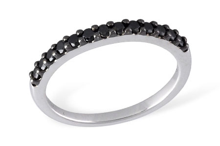 A203-66884: LDS WED RG .29 BLK DIAS TW