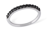 A203-66884: LDS WED RG .29 BLK DIAS TW