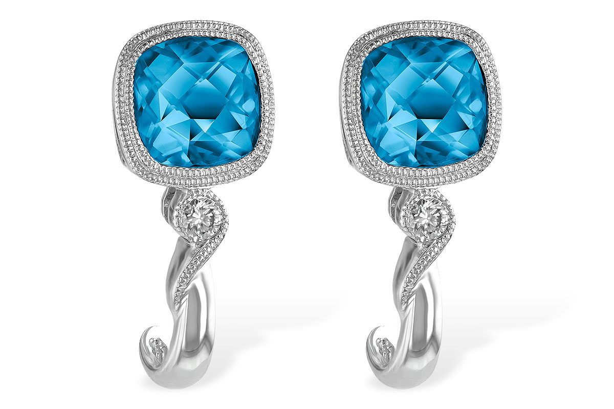 A205-52357: EARR 2.10 BLUE TOPAZ 2.14 TGW
