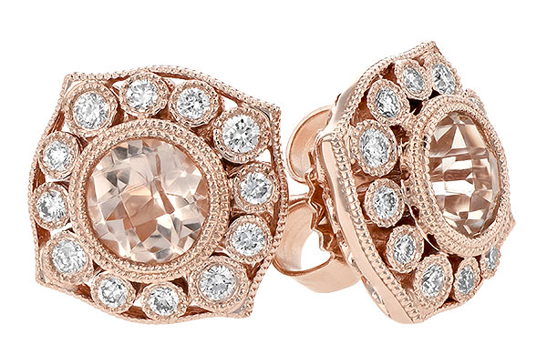 A206-40475: EARR .75 MORGANITE .98 TGW
