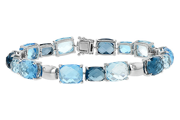 A207-30511: BRACELET 46.75 BLUE TOPAZ 46.80 TGW