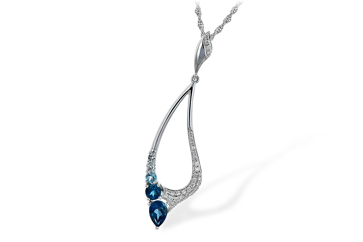 A207-34102: NECK .83 BLUE TOPAZ 1.00 TGW