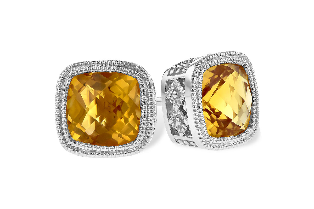 A290-91448: EARR 1.70 TW CITRINE