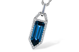 A290-93184: NECK 2.95 LONDON BLUE TOPAZ 3.12 TGW