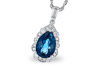 A290-97802: NECK 2.25 LONDON BLUE TOPAZ 2.40 TGW (10x7 PS)