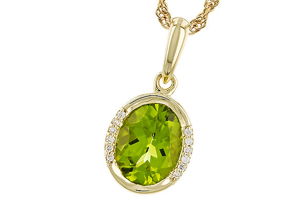 A291-85975: NECKLACE 1.72 TW PERIDOT 1.75 TGW (9x7 PER)