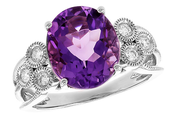 A291-86875: LDS RG 3.90 AMETHYST 4.16 TW (12x10 AMY)
