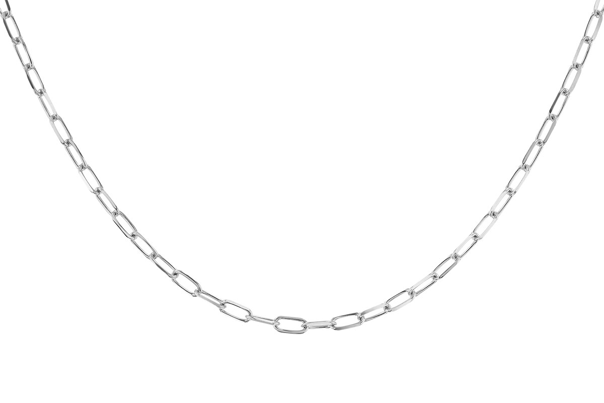 A291-87784: PAPERCLIP MD (18IN, 3.10MM, 14KT, LOBSTER CLASP)