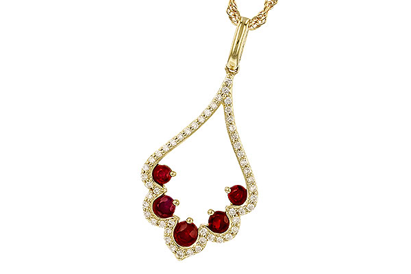 A291-90502: NECK .34 RUBY .53 TGW