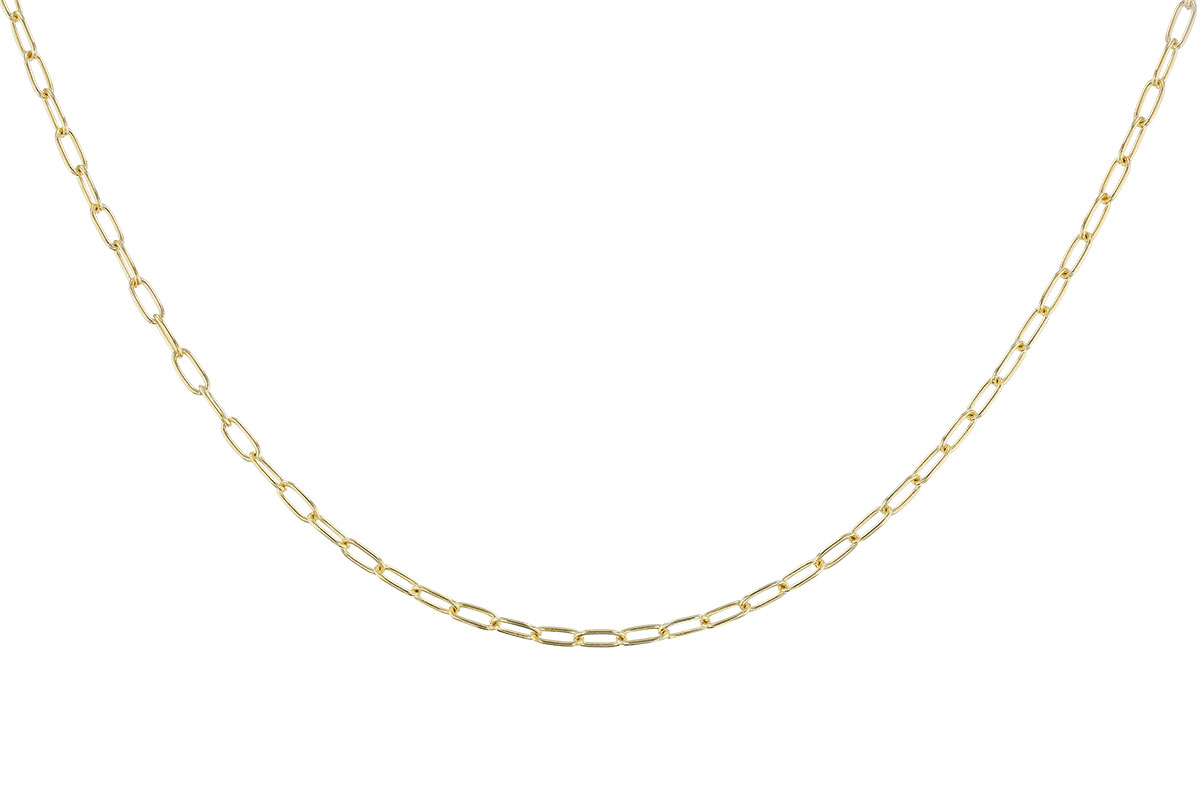 A292-73184: PAPERCLIP SM (16IN, 2.40MM, 14KT, LOBSTER CLASP)