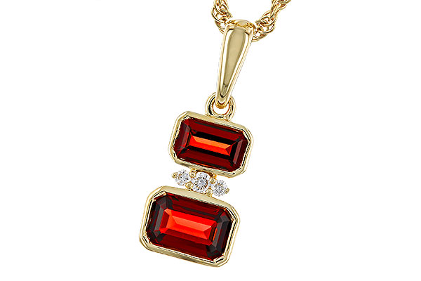 A292-75057: NECK .98 TW GARNET 1.01 TGW