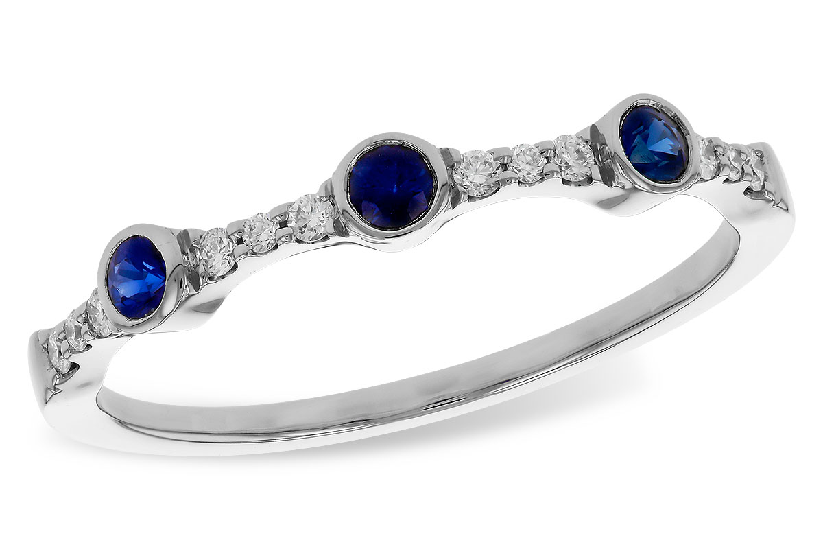 A292-75948: LDS WED RG .16 SAPPHIRE .25 TGW