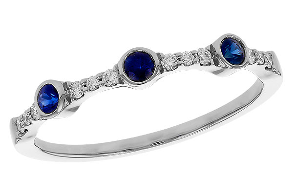 A292-75948: LDS WED RG .16 SAPPHIRE .25 TGW