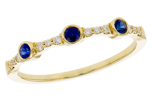 A292-75948: LDS WED RG .16 SAPPHIRE .25 TGW