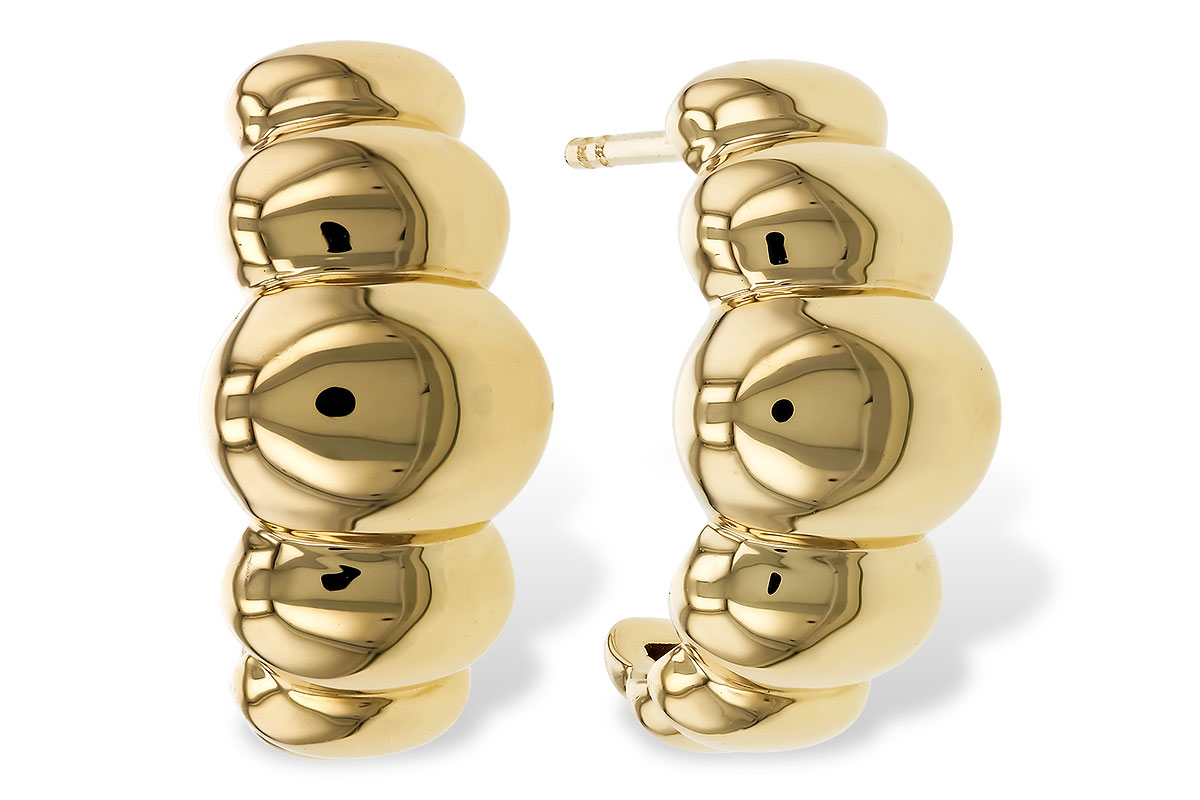 A292-78684: GOLD EARRINGS (18MM)