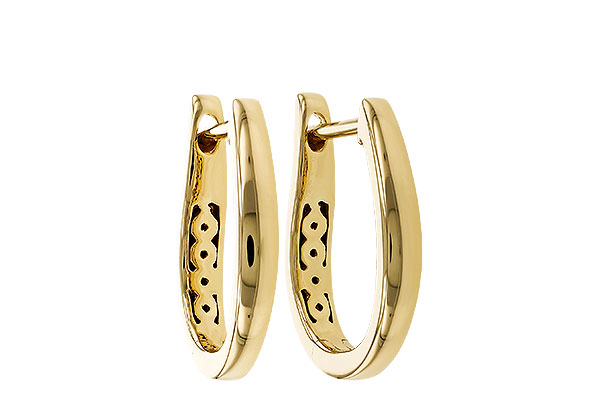 A292-78702: GOLD EARRINGS (15MM)