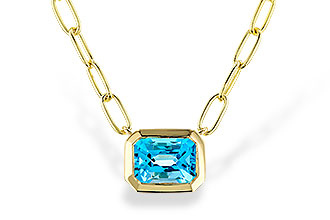 A292-78711: NECKLACE 1.20 SWISS BLUE TOPAZ (18")
