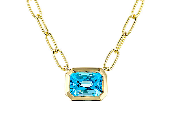 A292-78711: NECKLACE 1.20 SWISS BLUE TOPAZ (18")