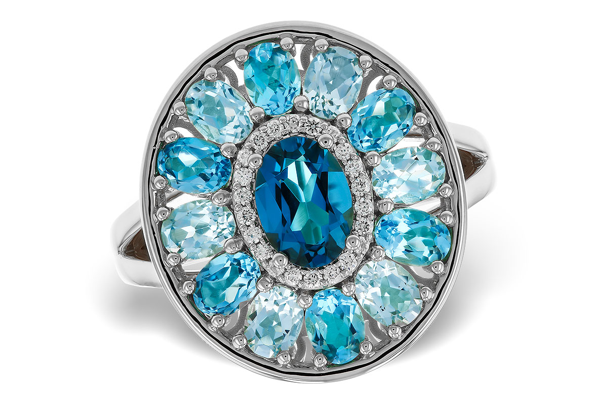 A292-79611: LDS RG 3.02 TW BLUE TOPAZ 3.10 TGW (7x5MM LBT CTR)
