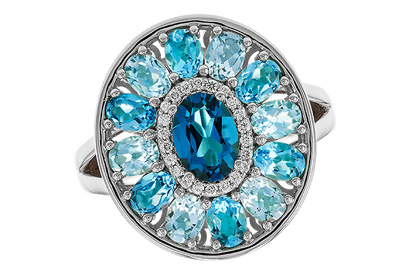 A292-79611: LDS RG 3.02 TW BLUE TOPAZ 3.10 TGW (7x5MM LBT CTR)