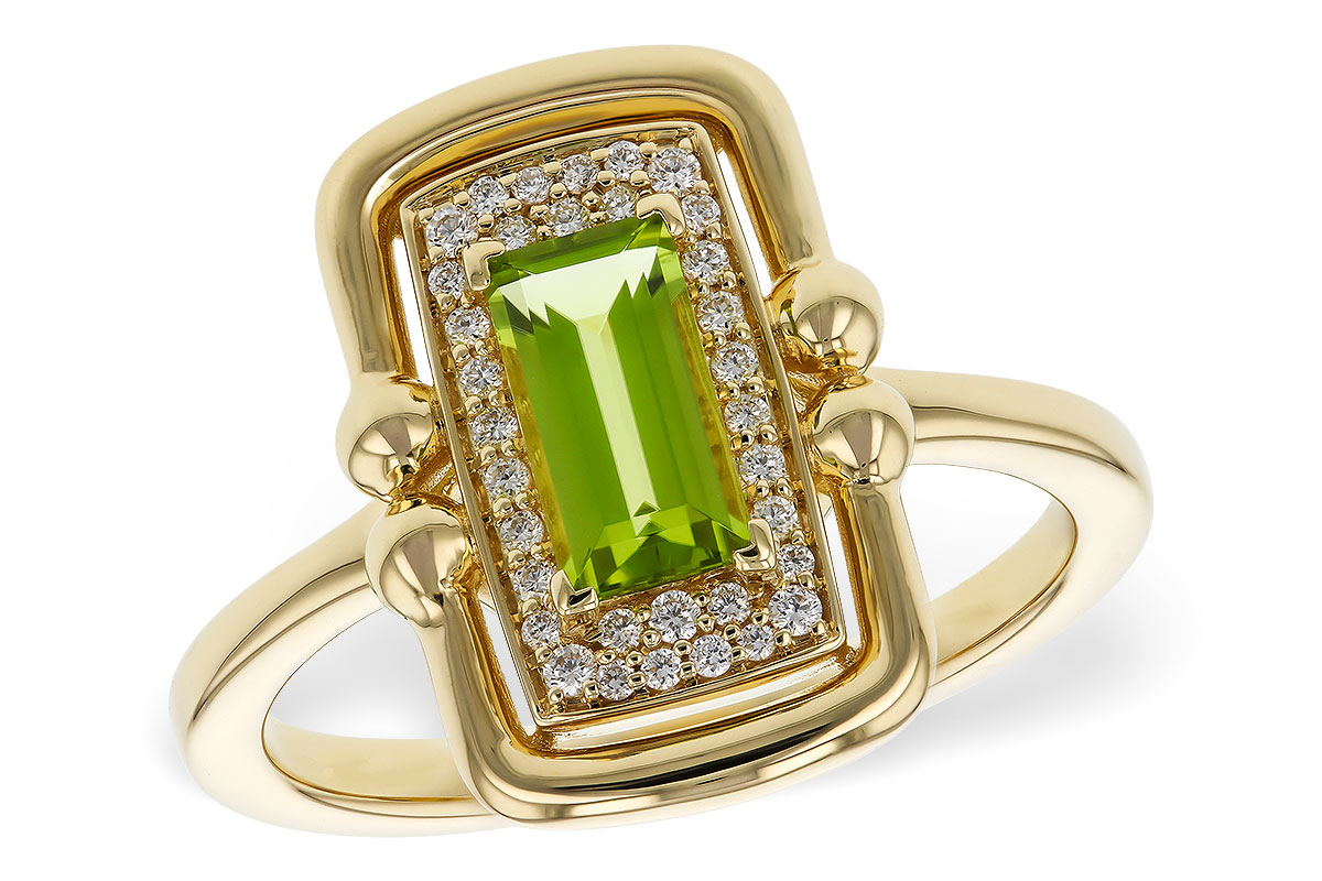 A292-81375: LDS RG .72 PERIDOT .84 TGW (8x4MM PER)