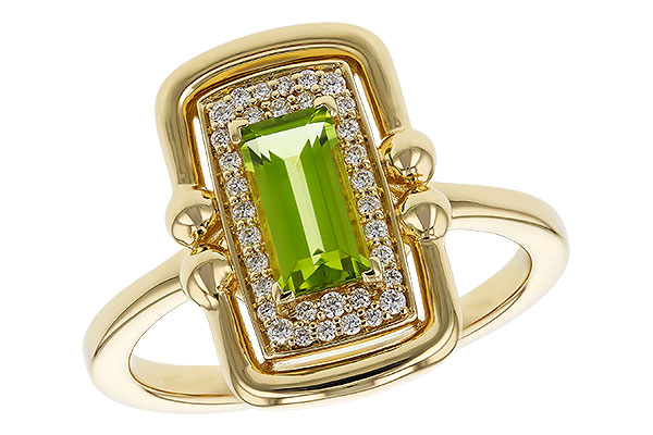 A292-81375: LDS RG .72 PERIDOT .84 TGW (8x4MM PER)