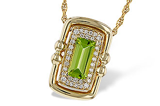 A292-81393: NECKLACE .72 PERIDOT .84 TGW (8x4MM PER)