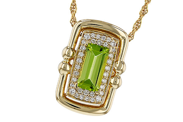 A292-81393: NECKLACE .72 PERIDOT .84 TGW (8x4MM PER)