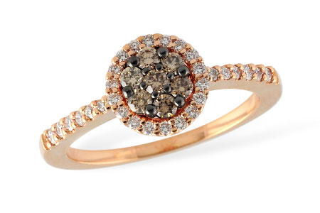 B204-62275: LDS DIA RG .22 BROWN DIA .46 TW