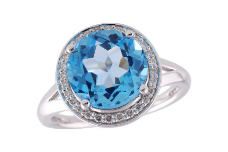 B205-48720: LDS RG 4.17 BLUE TOPAZ 4.32 TGW