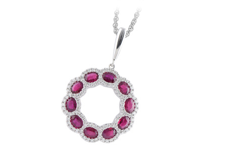 B206-39620: NECK 2.00 RUBY 2.38 TGW