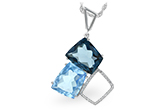 B206-43211: NECK 10.60 BLUE TOPAZ 10.73 TGW