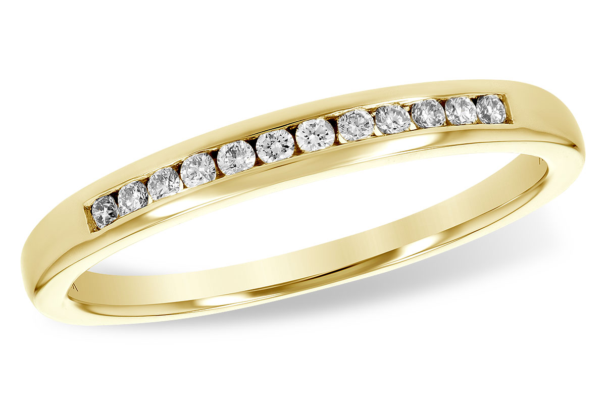 B206-44148: LDS WED RG .12 TW (12 STONES)