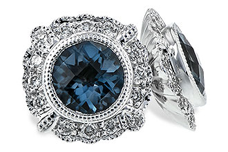 B207-29566: EARR 1.03 BLUE TOPAZ 1.17 TGW