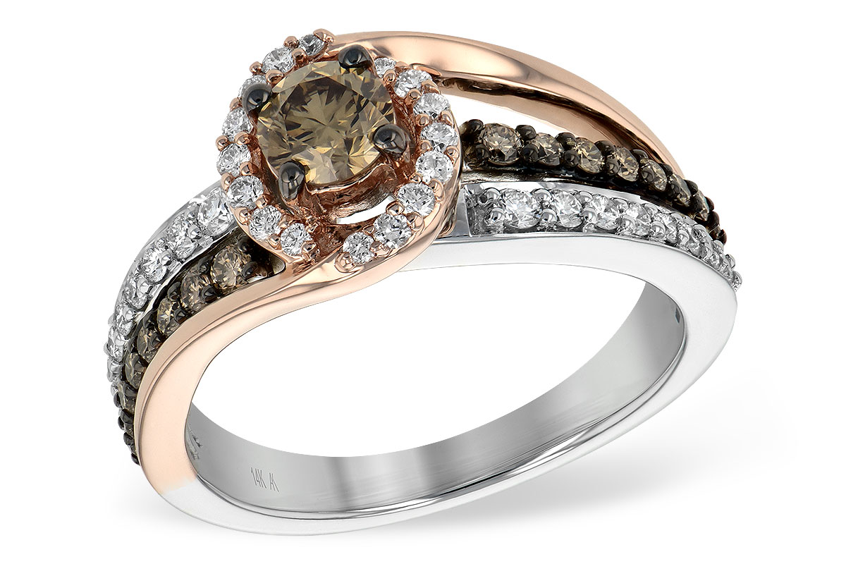 B207-34129: LDS DIA RG .40 BROWN CTR .97 TW