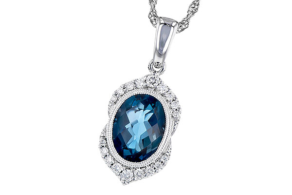 B290-99611: NECK 1.96 LONDON BLUE TOPAZ 2.10 TGW