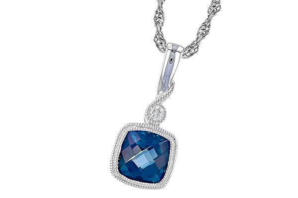 B291-82275: NECK 1.05 LONDON BLUE TOPAZ 1.07 TGW