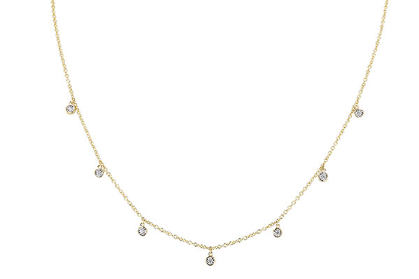 B291-83257: NECKLACE .12 TW (18")