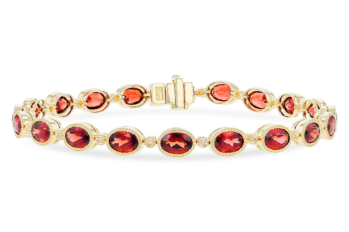 B291-84148: BRACELET 9.22 TW GARNET 9.26 TGW