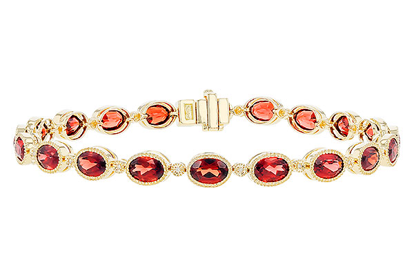 B291-84148: BRACELET 9.22 TW GARNET 9.26 TGW