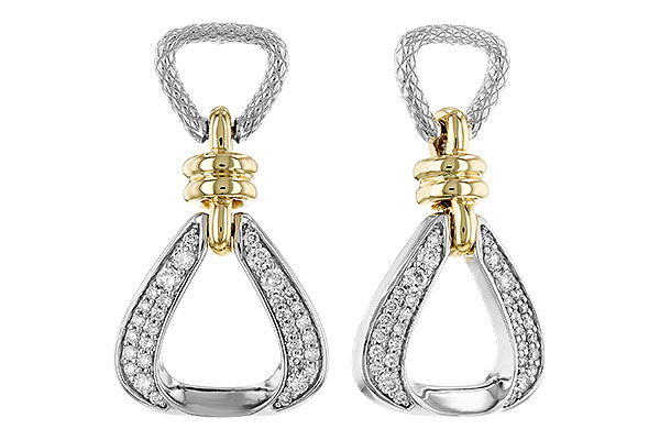 B291-89557: EARRINGS .50 TW