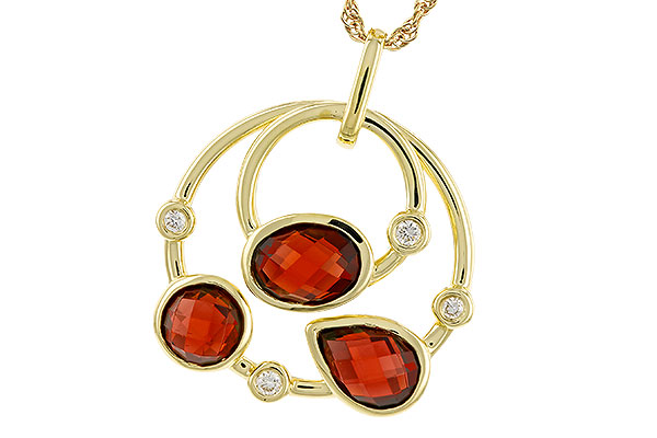 B292-73193: NECKLACE 2.88 GARNET 2.94 TGW