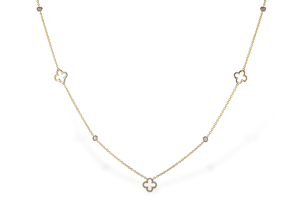 B292-75048: NECKLACE .20 TW (18")
