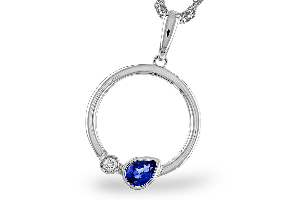 B292-75075: NECKLACE .26 SAPPHIRE .28 TGW