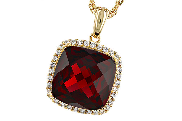 B292-75966: NECKLACE 9.26 GARNET 9.51 TGW (12MM CU)