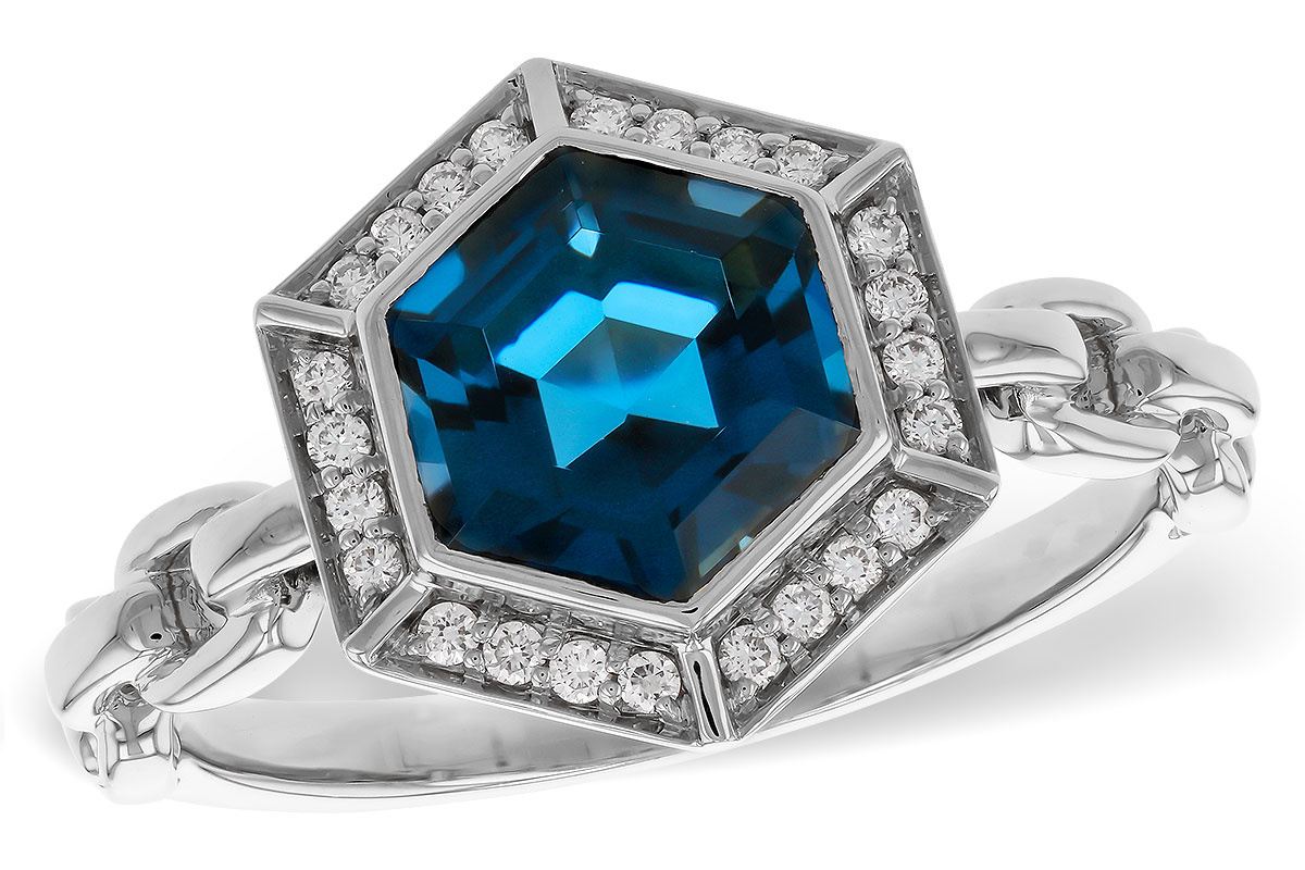 B292-78675: LDS RG 2.03 LONDON BLUE TOPAZ 2.14 TGW (7.5MM LBT)