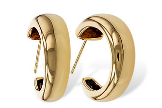 B292-80466: GOLD EARRINGS (20MM)