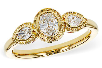 B292-80529: LDS DIA RG .60 TW FANCY CUT DIAMONDS