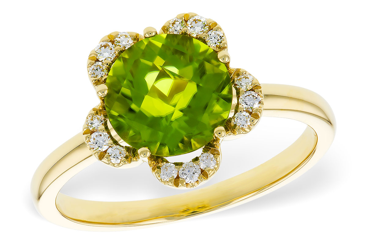 B292-81375: LDS RG 2.16 PERIDOT 2.28 TGW (8MM RD)