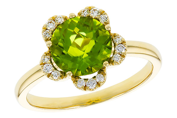 B292-81375: LDS RG 2.16 PERIDOT 2.28 TGW (8MM RD)